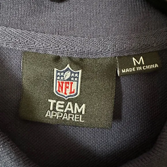 NFL Navy Polo Shirt with Team Logo - Image 3