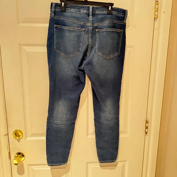J.Crew 10" High-Rise Skinny‎ Jeans Medium Wash Blue Denim Size 31 - Image 5