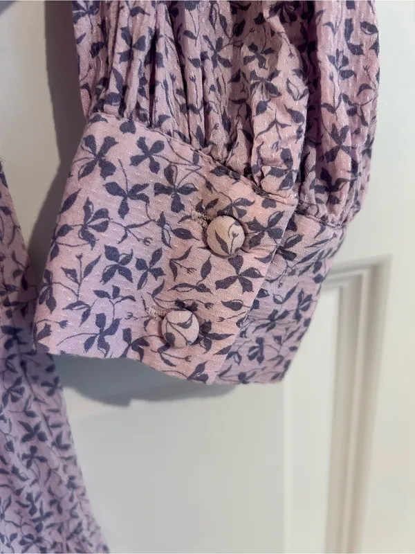 A New Day Lilac Floral Tiered Midi Dress Size S - Image 9