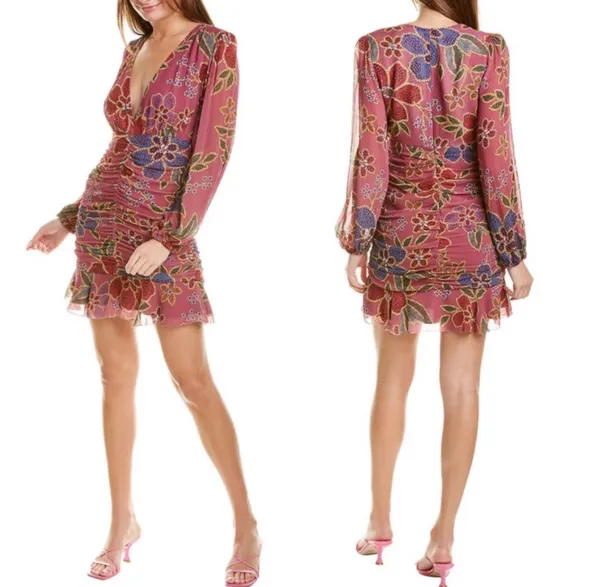 NWT Farm Rio Frilled Lace Mini Dress - Image 2