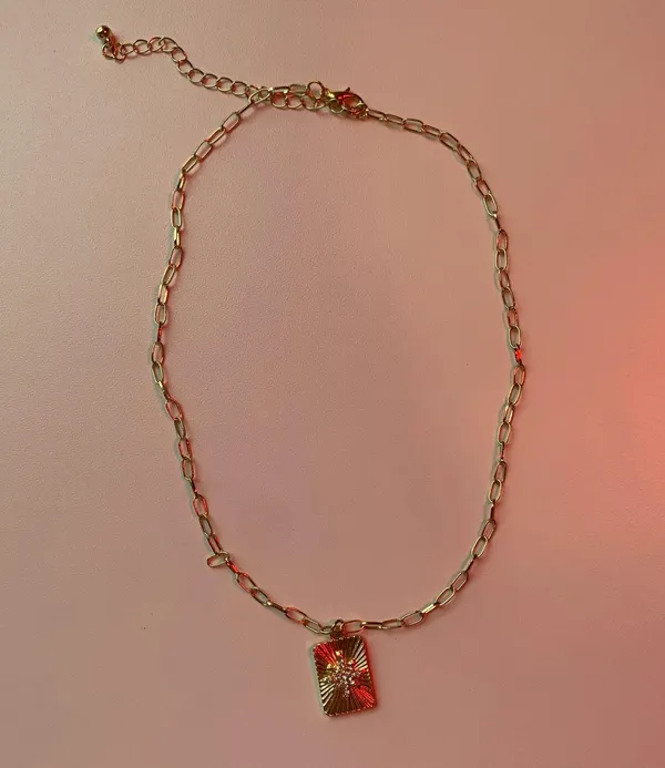 Handmade gold pendant necklace - Image 3