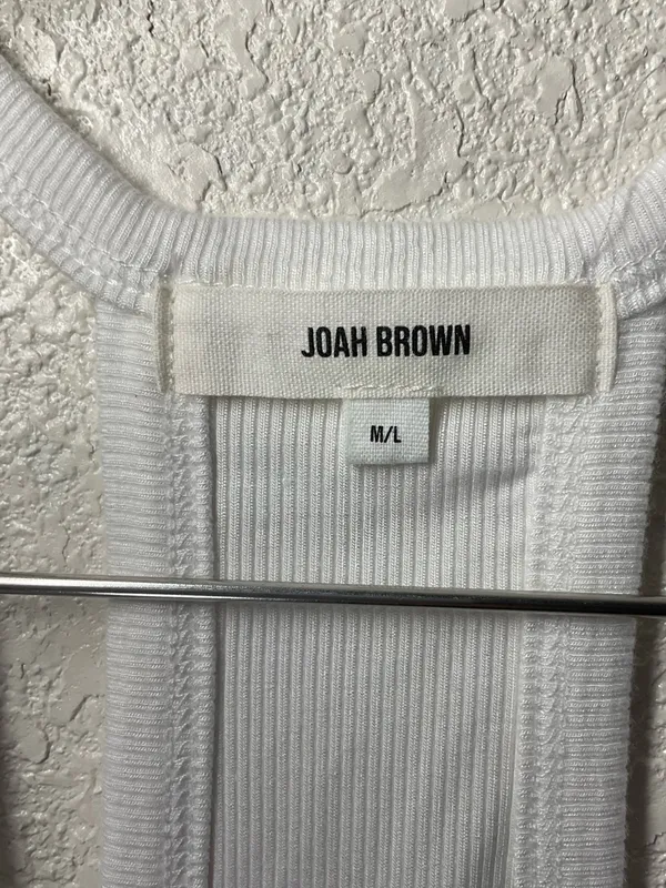 Joah Brown V Neck Racerback Tank M/L - Image 5