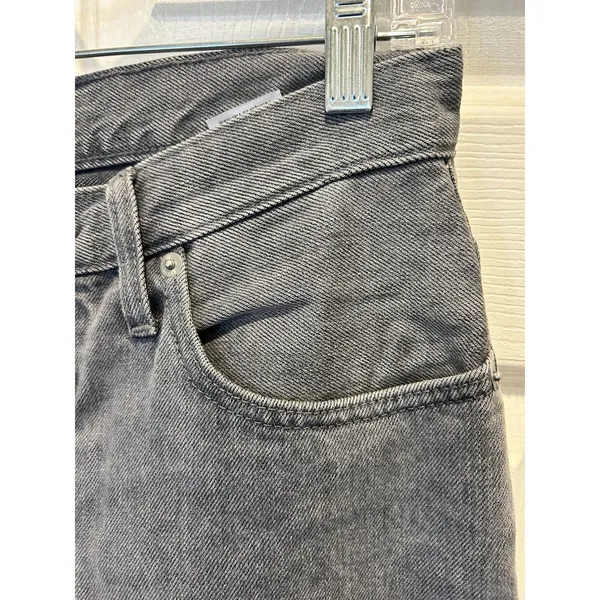 Everlane The 90s Cheeky Jean Organic Cotton Grey Washed‎ Crop Size 27 High Rise - Image 2