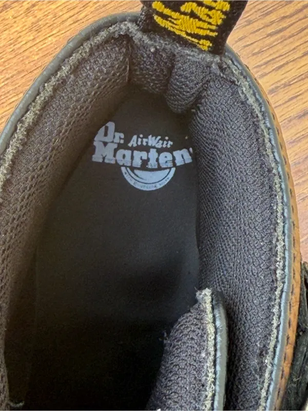Dr. Martens Devon Heart Platform Boots Women US 7 Black Leather Double Strap - Image 9