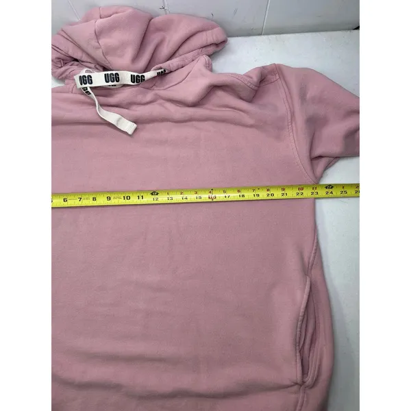 UGG Aderlyn Fleece Lounge Hoodie Dress in Clay Pink Size L - Image 6