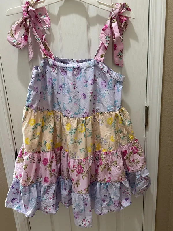 LOVESHACKFANCY x TARGET Jeanne Mixed Floral Mini Dress XL - Image 3