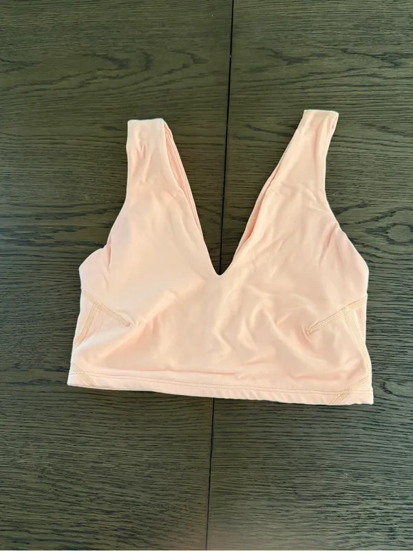 FP Movement Never Better Set - V-Neck Bralette & High-Waist Leggings in Melon - Image 3