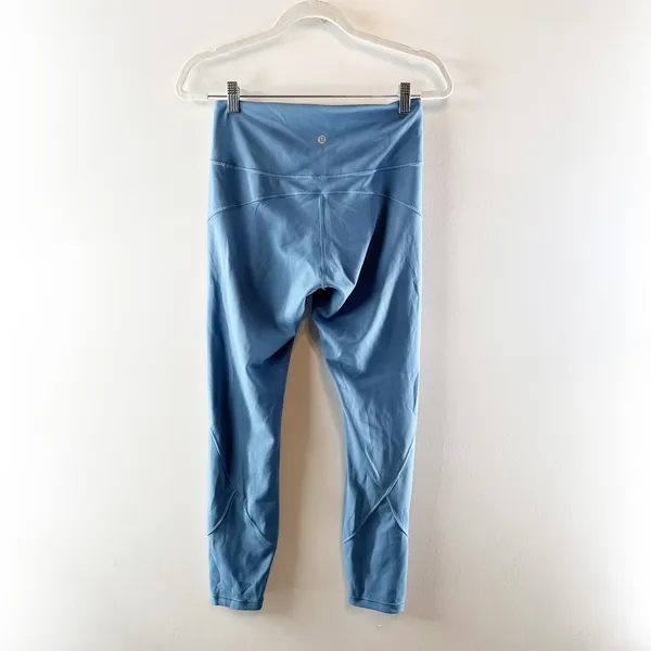 Lululemon Athletica In Movement 7/8 Tight Leggings Everlux 25" Utility Blue 8 - Image 6