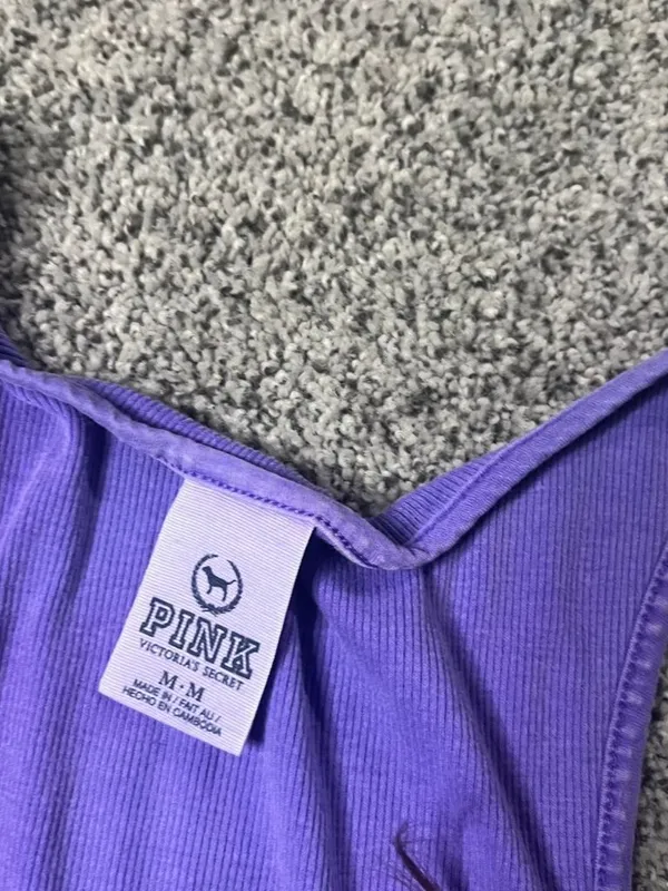 Y2K purple Victorias Secret PINK tank top - Image 3