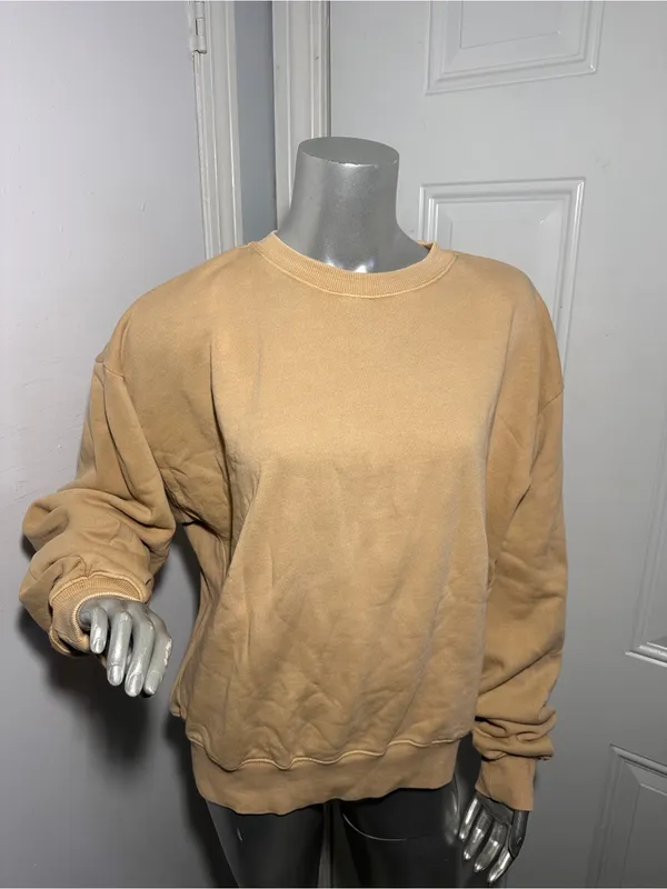 Ksubi Sweater Womens Large Sweatshirt 3x4 Kross Crew Neck Pullover Desert - Image 7