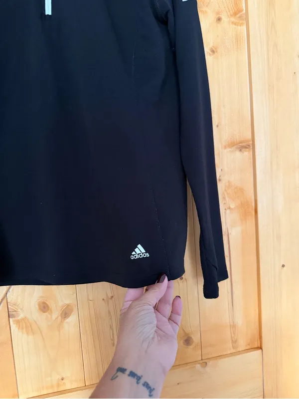 Adidas Golf Women's French Terry 1/4 Zip Pullover Black L - Image 3