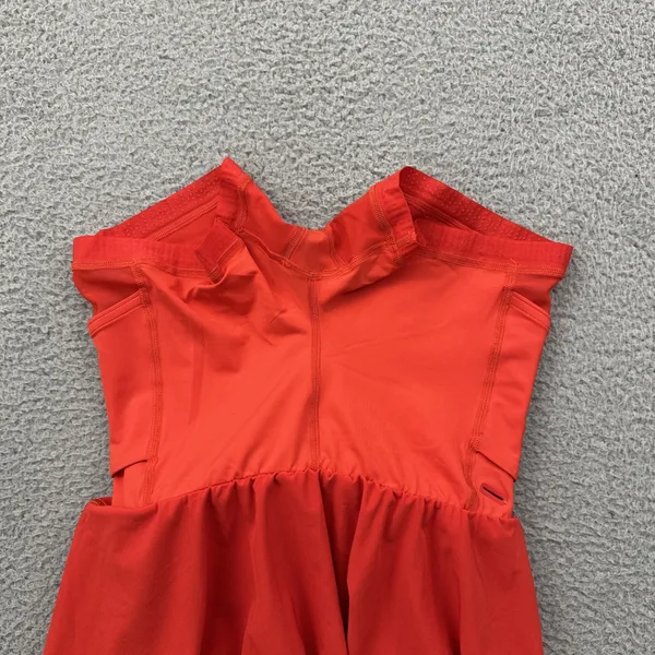 Lululemon Court Rival Skirt Skort Hight Rise Hot Heat Tennis Women's 2 Tall - Image 3