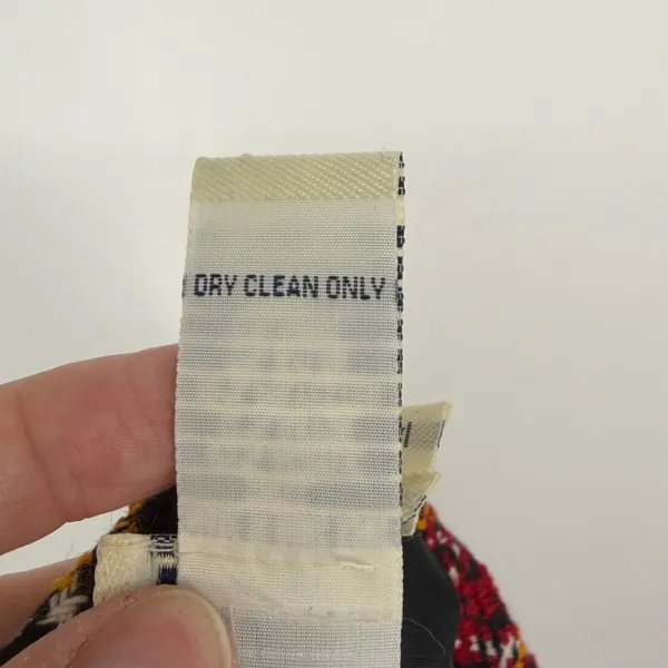 Vintage Ann Taylor LOFT Red Plaid Tweed Mini‎ Skirt Size 4 Wool Blend Preppy - Image 4