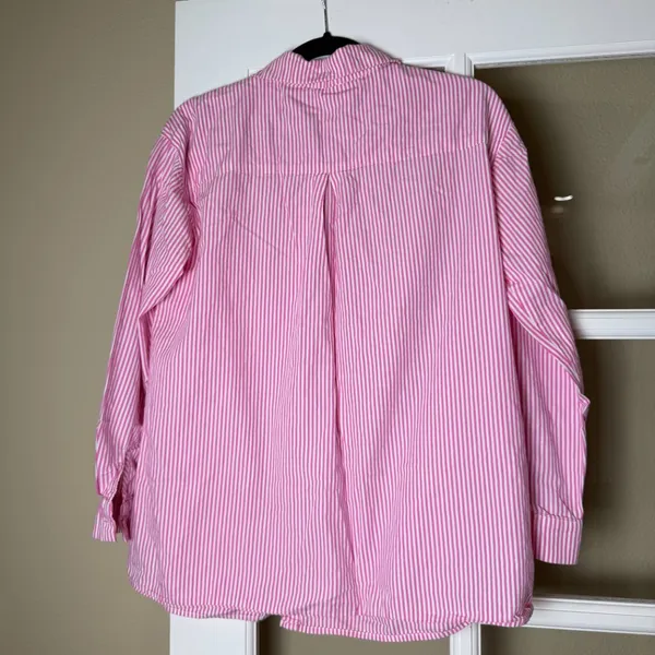 PRINCESS POLLY Pink Striped 2 Piece Set Boxer Shorts & Button Up Size 2 Small - Image 11