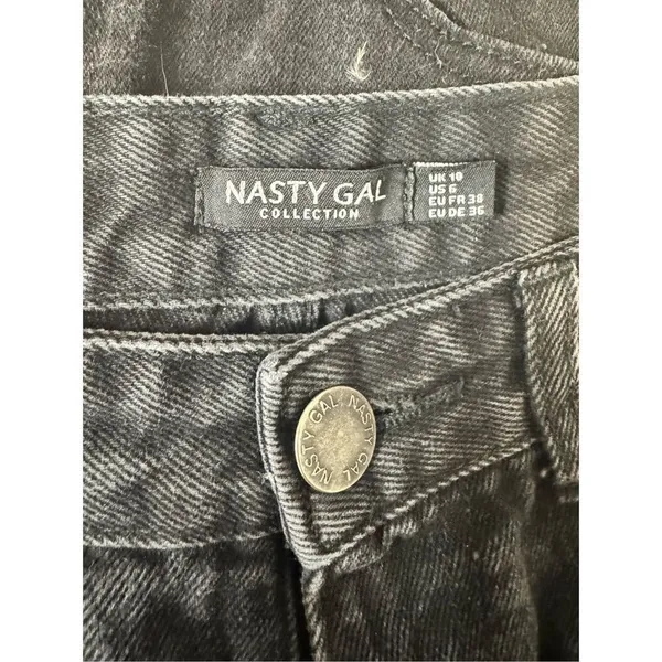 Nasty Gal collection black mom super high rise jeans size 6 - Image 6