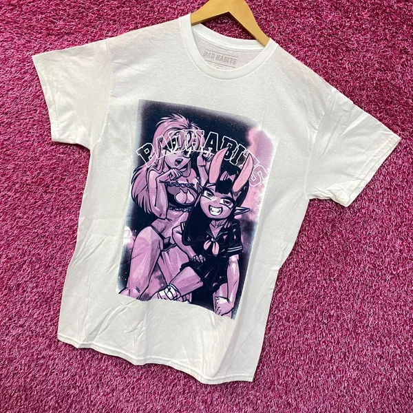 Bad Habits Waifu Devil School Girl & Prisoner Anime Tee M - Image 3