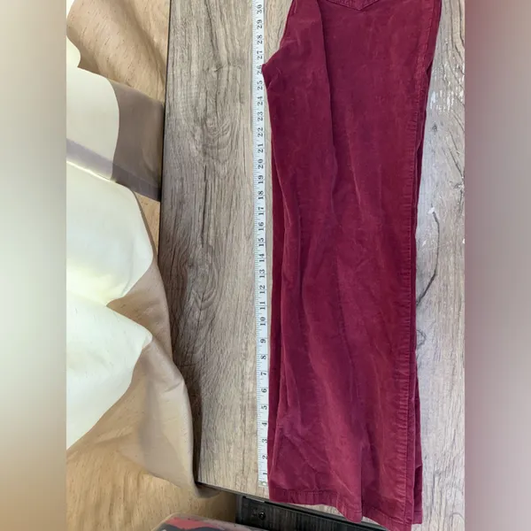 Free People Take Me‎ Out Purple Corduroy Sexy One Piece Jumpsuit 4 Burgundy Wine - Image 7
