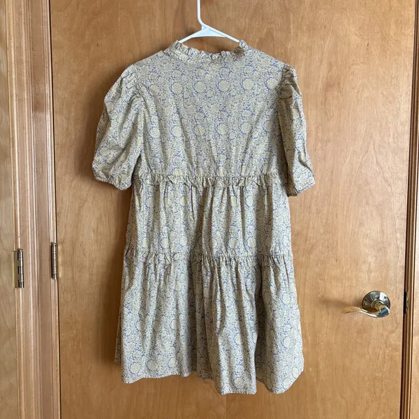 NWT Sundays Eden Celestial Bloom 100% Cotton Floral Tiered Ruffle Mini Dress‎ XS - Image 8