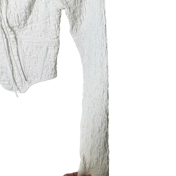 SABO Shelton Off Shoulder Corset Top White Size Small‎ Coquette Bridal - Image 6
