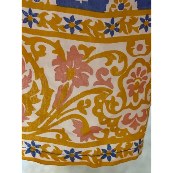 J.Crew Point Sur Royal Block Print Tiered Maxi Dress size 6 - Image 8