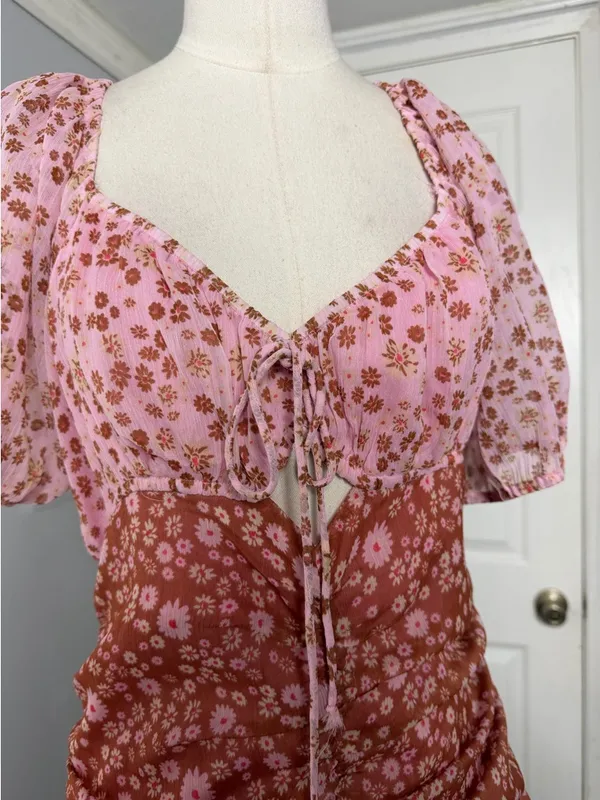 NWOT Free People x Revolve Tessa Mini Floral Dress - Image 7