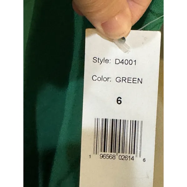Alexia‎ Admor Isla Draped Dolman Sleeve Fit & Flare Dress Green Back Zipper - Image 7