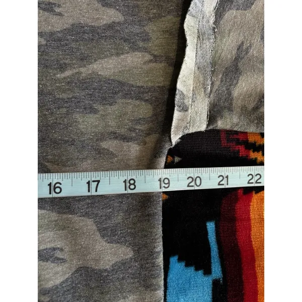 J For Justify Green Camo Mini Shirt Dress Size‎ Small Short Sleeve Rivets - Image 5