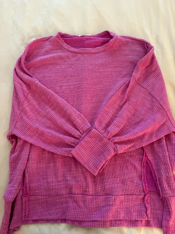 Pink flowy long sleeve - Image 2
