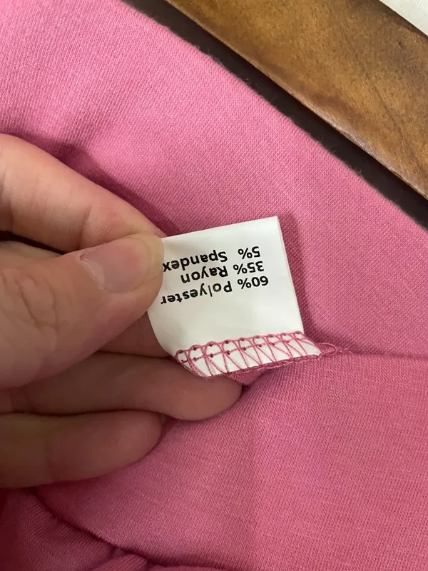 Hujkey Women's Pink Wide Leg Lounge Pants Size M High Rise Stretch Pockets NWT - Image 5