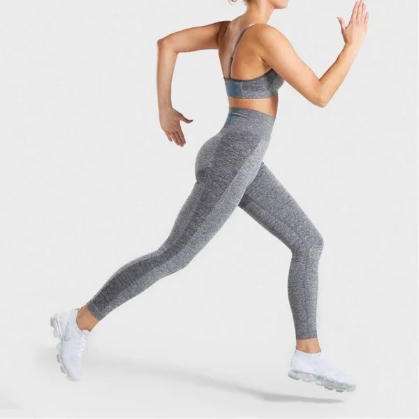 Gymshark Womens Gray Flex High Waisted Seamless Leggings XS Gym‎ Athletic - Image 3