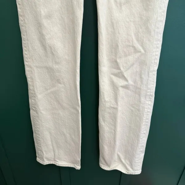 ABERCROMBIE & FITCH 90s Relaxed High Rise Curve Love Off White/Beige - Image 7