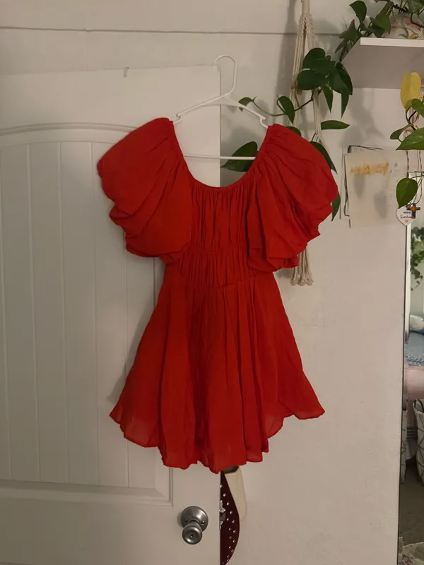 Princess Polly Red Halton Mini Dress - Image 4