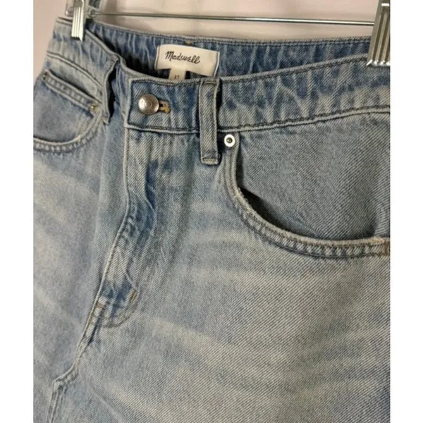 NWT Madewell Denim Midi Skirt in foster wash sz. 27 - Image 7