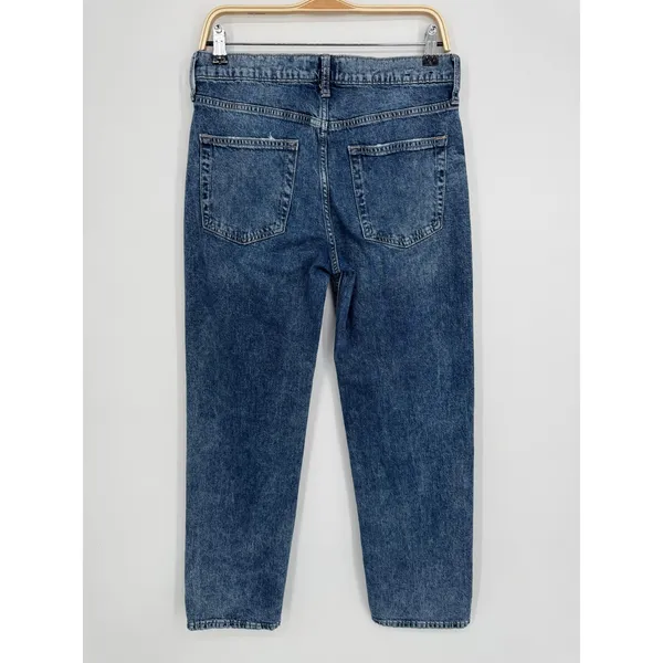 Gap 90s Loose Jeans Size 6/28R Blue Denim Mid Rise Straight Leg Casual Retro - Image 6