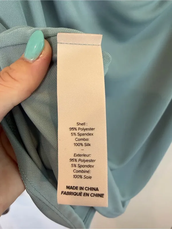 Cinq a Sept Jersey Marta Cami. Size: Large. Color: Ocean Dew. - Image 9