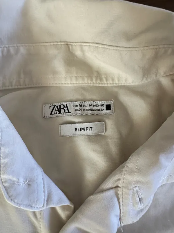 Men’s Zara white button down  - Image 3
