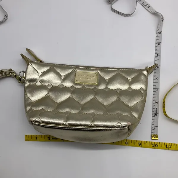 Betsey Johnson Gold‎ Quilted Heart Wristlet - Image 2