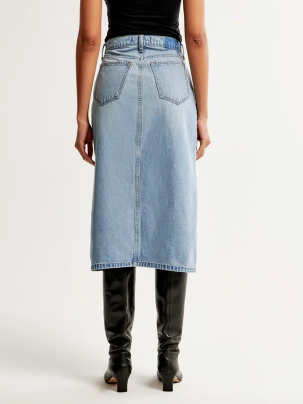 Abercrombie Denim Midi Skirt - Image 3