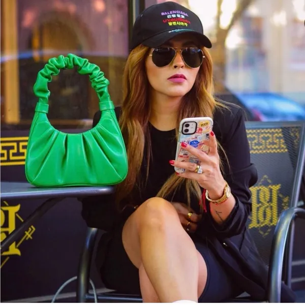 JW‎ PEI Gabbi Ruched Hobo Handbag - Grass green - Image 2