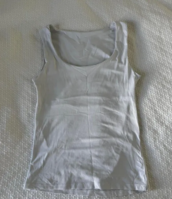 ZARA White Thick Strap Tank Top - Image 2