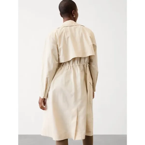 Athleta M Luna Trench Coat Dune Medium - Image 3