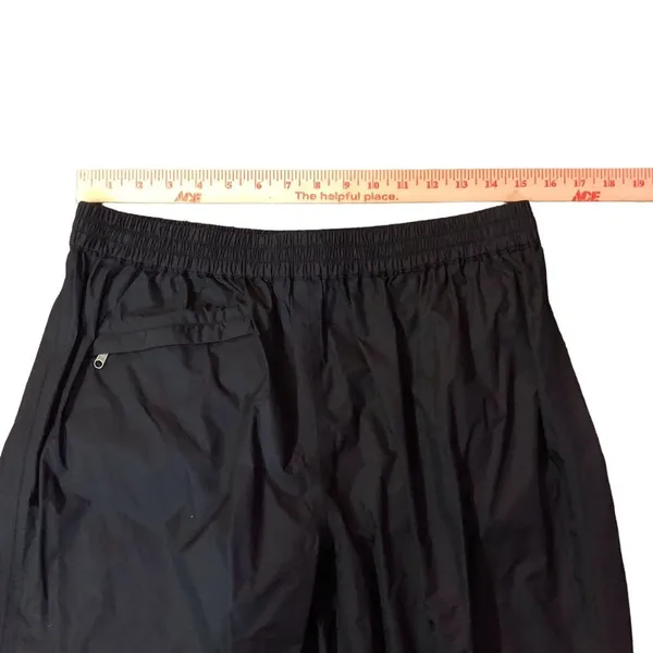 Marmot Wind Pants Womens L Used Unlined Black Outdoor Nylon - Image 4