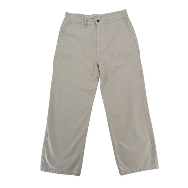 Hidden Los Angeles Cream Ivory Wide Leg Cargo Painter Pants Jeans Utility Sz 31 - Image 14