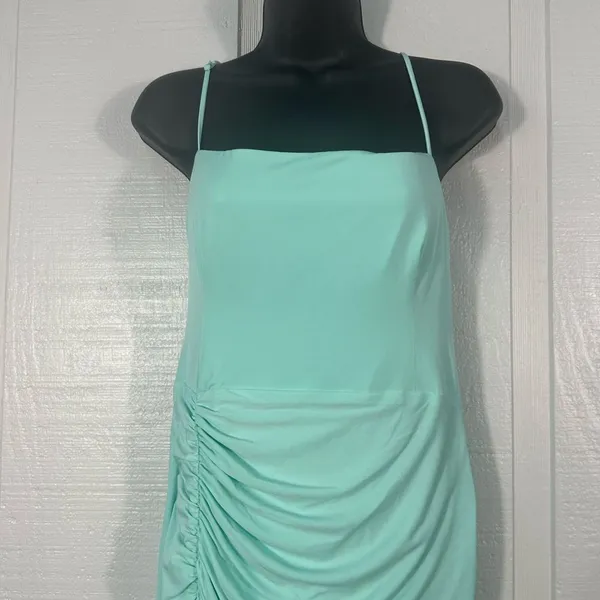 Katie May Los Angeles Mint Green Maxi Spaghetti Strap Dress Size Medium EUC - Image 4