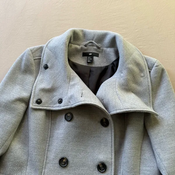 H&M Double Breasted Pea Coat - Image 6