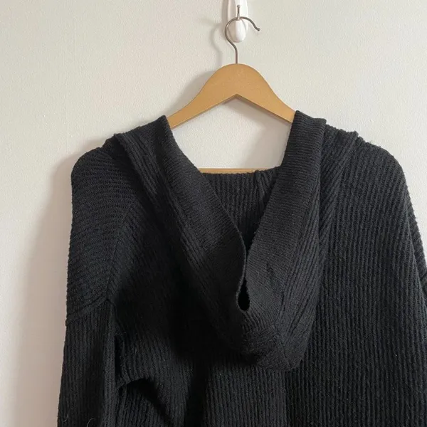 Aerie Offline Black Knit Cardigan Sweater - Image 9