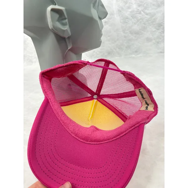 Gender Happy Pink White Mesh Trucker Hat Snapback OTTO‎ Base Cap - Image 5