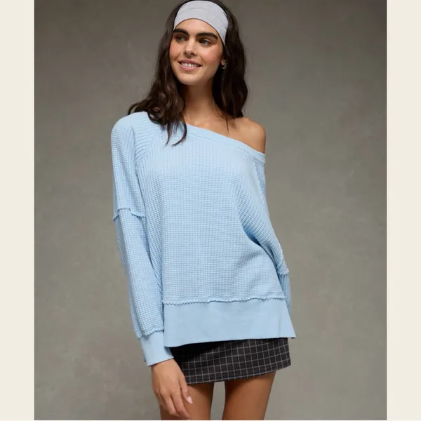AE off the shoulder sweatshirt, NWT! - Image 2