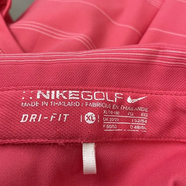 Nike Golf Sleeveless Polo Shirt Womens Size XL Pink Sporty Preppy Tennis Dri Fit - Image 5