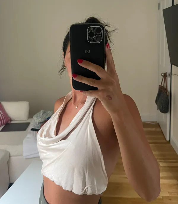 Zara Silk Halter Top - Image 3